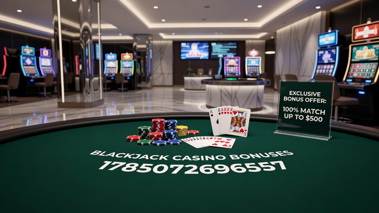 Mobile blackjack interface showing active bonus balance and progress toward wagering requirements