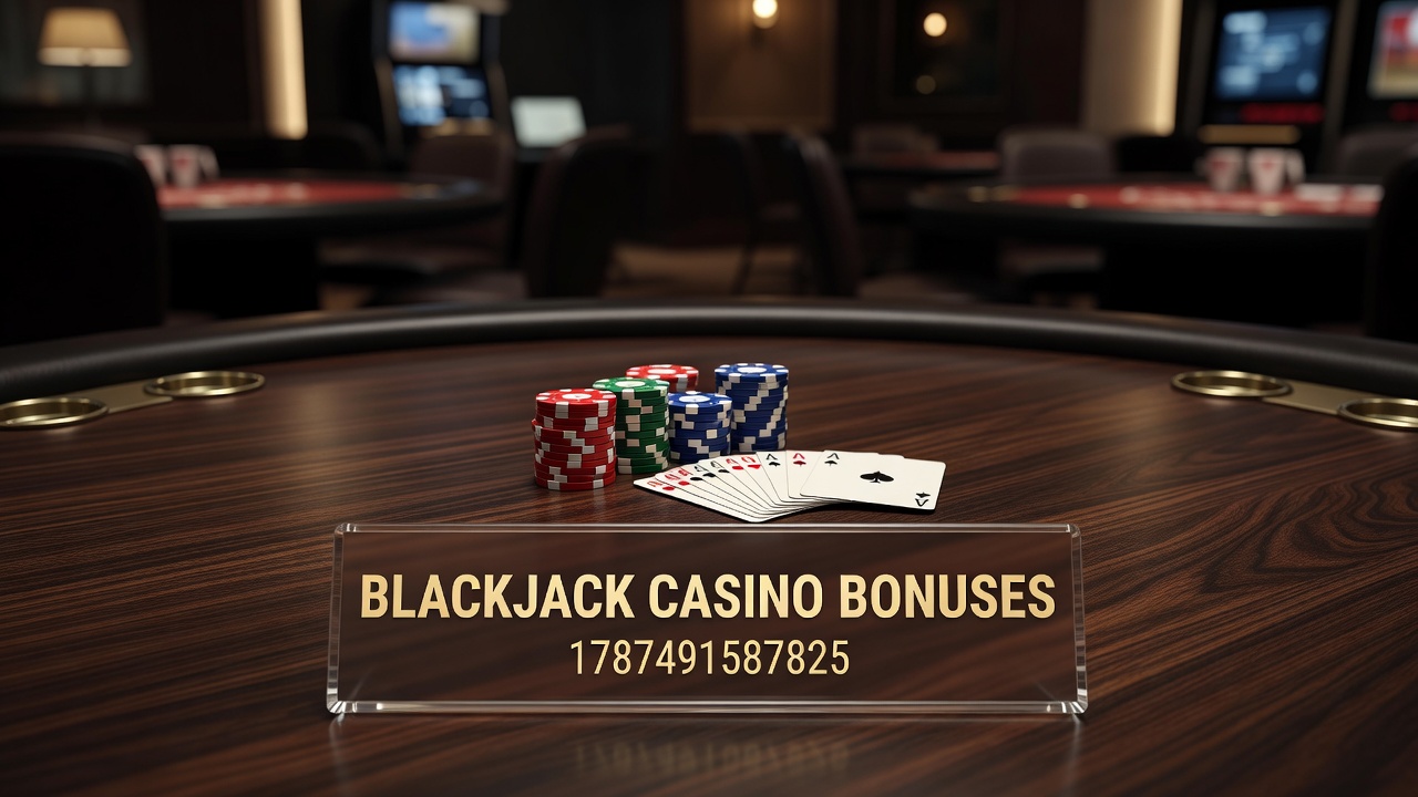 Player reviewing blackjack bonus terms on a tablet device during a casino session