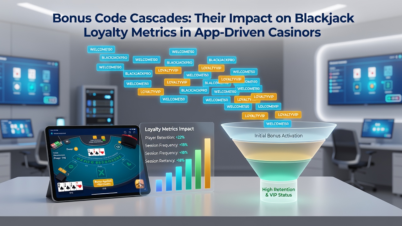 Analytics dashboard showing loyalty metric improvements linked to bonus code cascade completion rates