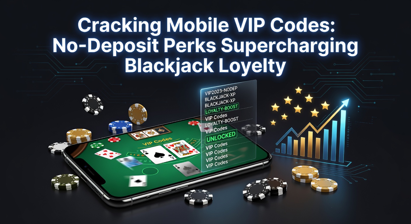 Smartphone displaying a blackjack app with VIP code entry screen and loyalty points accumulating