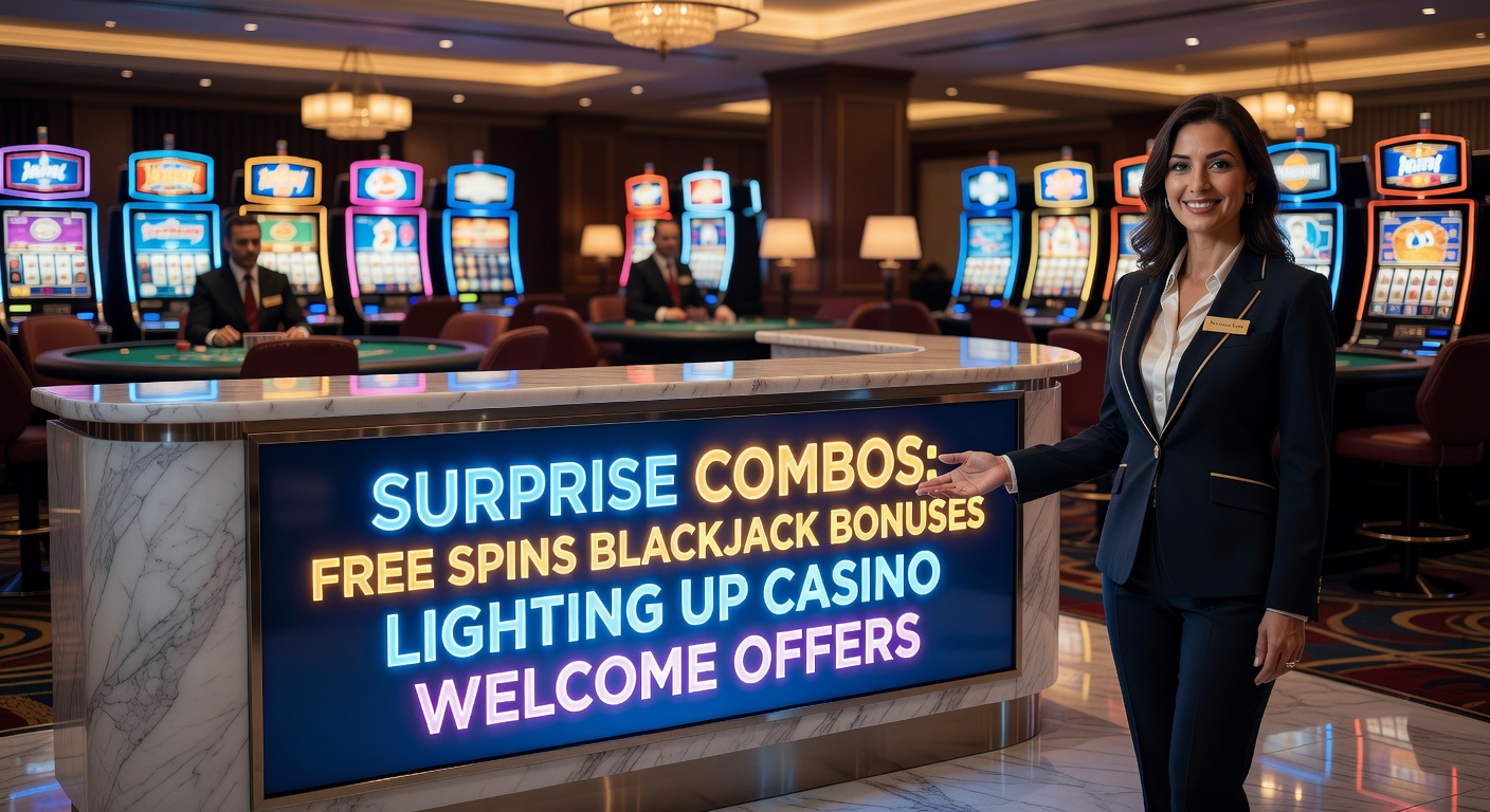 Player interface showing active free spins on a slot machine next to a live blackjack table, illustrating seamless combo bonus play